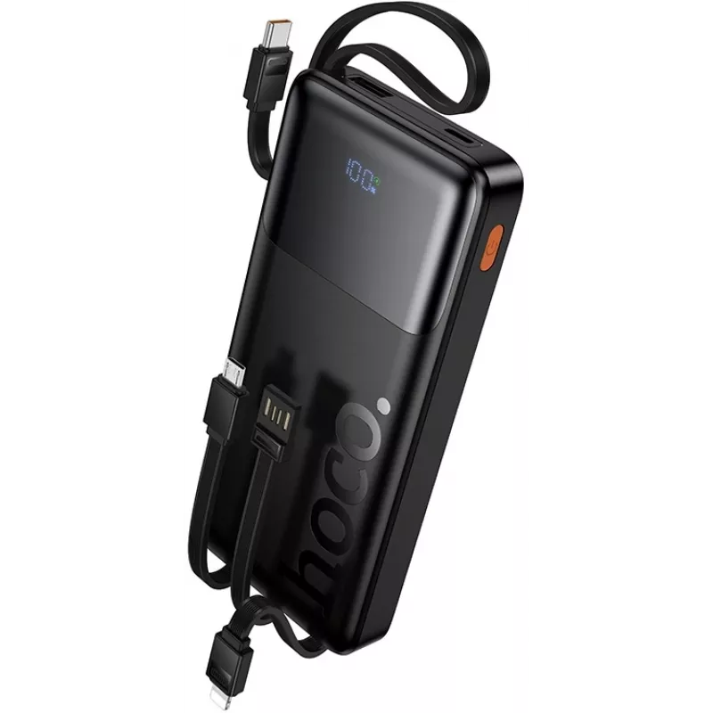 Мобильный аккумулятор Hoco J156 Founder 10000mAh QC3.0/PD3.0 22.5W 3A черный (62277)