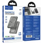 Мобильный аккумулятор Hoco Q34 Clever 10000mAh QC3.0/PD3.0 20W 3A беспров.зар. серый (44068)