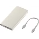 Мобильный аккумулятор Samsung EB-P3401 10000mAh PD3.0 25W 4.8A 2xUSB-C бежевый (EB-P3401XURGRU)