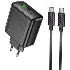 Сетевое зар./устр. Hoco CS26A Article 45W 3A (PD+QC) универсальное черный (PD45W)