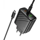 Сетевое зар./устр. Hoco CS26A Article 45W 3A (PD+QC) универсальное черный (PD45W)
