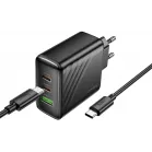 Сетевое зар./устр. Hoco CS26A Article 45W 3A (PD+QC) универсальное черный (PD45W)