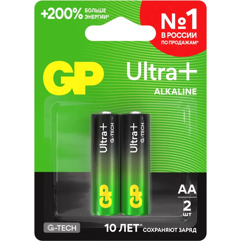 Батарея GP Ultra Plus Alkaline 15AUPA21-2CRSBNN4 AA (4шт) блистер
