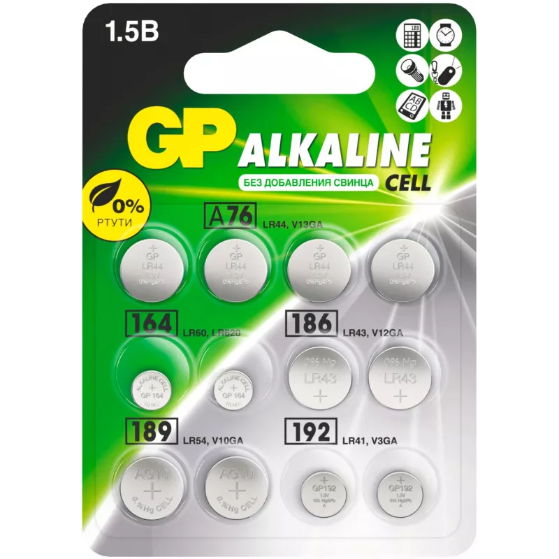 Батарея GP Alkaline ACM01-CR12 120/1440 (12шт) блистер