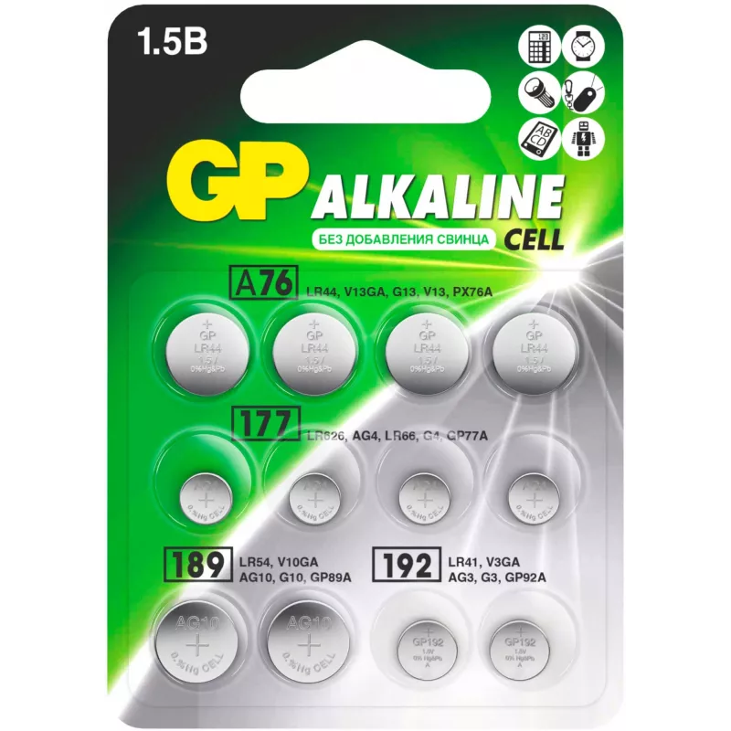 Батарея GP Alkaline ACM02F-2CR12 120/1440 (12шт) блистер