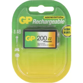 Аккумулятор GP 20R8H 9V NiMH 200mAh (1шт)