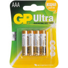 Батарея GP Ultra Alkaline 24AU LR03 AAA (4шт)