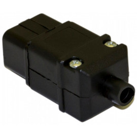 Вилка Hyperline CON-IEC320C20 (упак.:1шт) 1м черный