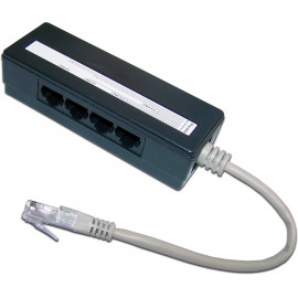 Сплиттер Lanmaster TWT-4U1 черный