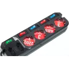 Сетевой удлинитель Most A10 3м (6 розеток) черный (коробка)