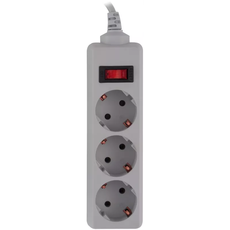 Сетевой фильтр Buro 300SL-1-G 1м (3 розетки) серый (пакет ПЭ)