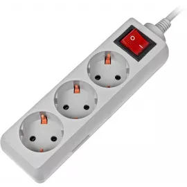 Сетевой фильтр Buro 300SL-3-G 3м (3 розетки) серый (пакет ПЭ)