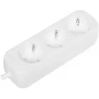 Сетевой удлинитель Defender E350 5м (3 розетки) белый (пакет ПЭ)