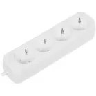 Сетевой удлинитель Defender E418 1.8м (4 розетки) белый (пакет ПЭ)