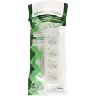 Сетевой удлинитель Defender E418 1.8м (4 розетки) белый (пакет ПЭ)