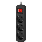 Сетевой удлинитель Defender G330 3м (3 розетки) черный (коробка)