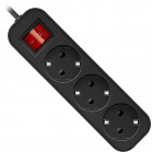 Сетевой удлинитель Defender G330 3м (3 розетки) черный (коробка)