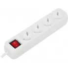 Сетевой удлинитель Defender S450 5м (4 розетки) белый (пакет ПЭ)