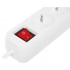 Сетевой удлинитель Defender S450 5м (4 розетки) белый (пакет ПЭ)