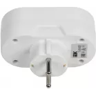 Сетевой разветвитель IEK Т-01/02 (2 розетки) белый (блистер)