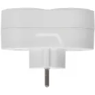 Сетевой разветвитель IEK Т-01/02 (2 розетки) белый (блистер)