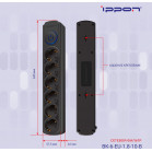 Сетевой фильтр Ippon BK-6-EU-1.8-10-B 1.8м (6 розеток) черный (коробка)