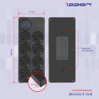 Сетевой фильтр Ippon BK-8-EU-5-16-B 5м (8 розеток) черный (коробка)