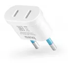 Адаптер-переходник Buro BU-PA02-W (1 розетка) белый (пакет ПЭ)