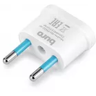 Адаптер-переходник Buro BU-PA02-W (1 розетка) белый (пакет ПЭ)