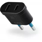 Адаптер-переходник Buro BU-PA02-B (1 розетка) черный (пакет ПЭ)