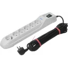 Сетевой фильтр Pilot L (GP) 174 7м (6 розеток) белый (коробка)