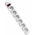 Сетевой фильтр Defender DFS 151 1.8м (6 розеток) белый (коробка)