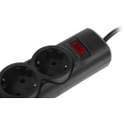 Сетевой фильтр Defender DFS 151 1.8м (6 розеток) черный (коробка)