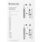 Сетевой фильтр Defender DFS 151 1.8м (6 розеток) черный (коробка)