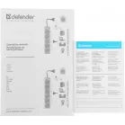 Сетевой фильтр Defender ES 3м (5 розеток) черный (коробка)
