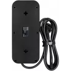 Сетевой фильтр Powercom SP-08 USB03AB 1,8 m 1.8м (8 розеток) черный (коробка)