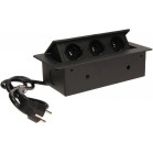 Сетевой разветвитель Premier 3R 1.8м (3 розетки) черный (коробка)