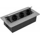Сетевой разветвитель Premier 3R 1.8м (3 розетки) серый (коробка)