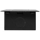 Сетевой разветвитель Premier PX/BL-HOR-2R-2USB-BLK 1.8м (2 розетки) черный (коробка)