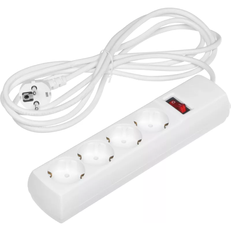 Сетевой фильтр Юнивольт 00-00000449 3м (4 розетки) белый (коробка)