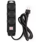 Сетевой фильтр Buro 300MDP-5-B 5м (3 розетки) черный (коробка)