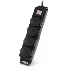 Сетевой фильтр Buro 400MDP-5-B 5м (4 розетки) черный (коробка)
