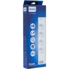 Сетевой фильтр Philips CHP4346WA/51 2м (4 розетки) белый (коробка)