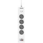 Сетевой фильтр Philips CHP8246WB/51 3м (4 розетки) белый (коробка)