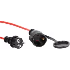 Сетевой удлинитель Buro BU-PS1.20/R 20м (1 розетка) красный (коробка)