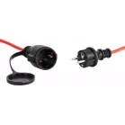 Сетевой удлинитель Buro BU-PS1.20/R-16 20м (1 розетка) красный (коробка)