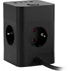 Сетевой удлинитель Buro BU-PTE4.1UC-Plus-B 1.5м (4 розетки) черный (коробка)