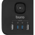 Сетевой удлинитель Buro BU-PTE4.1UC-Plus-B 1.5м (4 розетки) черный (коробка)