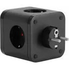 Сетевой разветвитель Buro BU-PW3UC-B (3 розетки) черный (коробка)