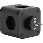 Сетевой разветвитель Buro BU-PW3UC-Plus-B (3 розетки) черный (коробка)